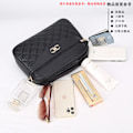 Miniatyrbillede 3 af 7: 2024 Ny firlags stor kapacitet middelaldrende kvinders taske mode rombe crossbody skuldertaske all-match kamerataske lille firkantet taske Oak Red