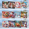 Miniatyrbild 5 av 8: 12/8/6/4-pack Diamantkonst Julgranskortsset, Handgjorda Semesterkort HK045