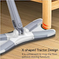 Pikkukuva 4 / 7: Platt lattiamoppe vaihdettavilla kangaspäillä X-Type Käsinpesu ilmainen puristamismoppi katoille Kulmaikkunat Lazy Cleaning Tools 003 mop-4