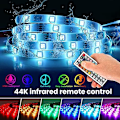 Miniatyrbilde 2 av 8: 5M RGB LED-lysstripe - Dimbar SMD5050, 12V, 300 LEDer, IP65 Vanntett, Fargeendring med IR-fjernkontroll & Strømforsyning RGB LED Strip Set（IR Only）