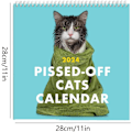 Miniatyrbild 4 av 7: Arg Cat Kalender 2024, Rolig Månadskalender för Kattälskare (3 st) 3 pcs
