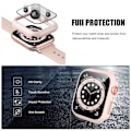 Miniatyrbilde 3 av 7: Herdet glass + deksel for Apple Watch Case 45mm 41mm 44mm 40mm 42mm Skjermbeskytter Apple Watch Tilbehør serie 9 4 5 6 SE 7 8 Hvit 3 Serie 7-8-9 41mm