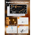 Miniatyrbillede 1 af 4: 18 Pak Batteridrevne Fe-Lys, 7ft Mini LED til DIY Bryllupsdekoration Warm White 18 Pack