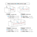 Miniatyrbillede 4 af 7: 1 ST Stretch-sædesovertræk til dagligstueunderlag Beskyttelsesovertræk Elastisk printet cover Universal til alle årstider sanjiaoxing Plus(L)
