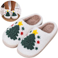 Miniatyrbilde 2 av 8: Morsomme elg-tema juletoffler, myke soveromssko Christmas tree F 44/45 EU