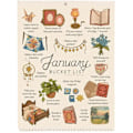Miniatyrbild 2 av 8: 2025 Bucket List Väggkalender - 12 Månader Spiralbunden med Anteckningar och Att-Göra-Listor