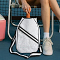 Miniatyrbild 3 av 8: Racketväska, Tennisracketväska, Tennisracket täckväska, Tennisracketskydd för män kvinnor, lätt axelväska för tennisracket badmintonracket Vit