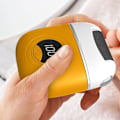 Miniatyrbilde 4 av 8: Elektrisk fotfil, digital skjerm for fjerning av hard hud på hæler og død hud orange