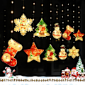Miniatyrbillede 2 af 8: 3m x 0,65m Julgardiner med Lys, USB LED-Lysstreng til Hjemindretning 3 m/3d 3 m/3d Parent