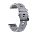 Miniatyrbilde 1 av 7: 22 mm 26 mm silikonrem for Garmin Fenix ​​7X 7 Pro Solar/6X 6 Sapphire 5 5X Plus 3 3HR/Epix QuickFit WatchBand 1:1 Offisiell band style2 Grå style2 Gray QuickFit 22mm