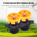 Miniatyrbillede 7 af 8: 10 stk. 360 Graders Rotations Sprinklerhoved, Automatisk Havevanding, Grøn Green 10 pcs