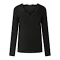 Miniatyrbillede 3 af 9: Kvinde Solid V-hals Langærmet Blonder T-shirt Pullover Bluser Toppe