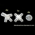 Miniatyrbillede 5 af 5: Reservedele til 3x3m Gazebo Markise Telt Fødder Hjørner Center Connector 25/19mm SQBB