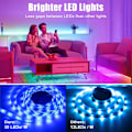 Miniatyrbild 6 av 8: LED-TV-bakgrundsbelysning, 5m RGB LED-remsa för TV, APP-kontroll Synkronisering med musik, Smart LED-remsa för TV 75-85 tum, LED-ljusremsa för TV-datormonitor