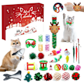 Miniatyrbild 1 av 8: 2024 Katt-Adventskalender med 24 Katt-Leksaker, Fjäder- och Musleksaker för Katter, Julnedräkningsskoj (Stil 2) Style 2