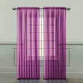 Miniatyrbilde 3 av 7: Transparent Fönster Gauze Solid Färg Bröllop Glas Gauze Hushållsprodukter Lätt Lyx Style Lätt Att Installera Gardiner A6