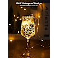Miniatyrbillede 4 af 4: 24 Pak Batteridrevne Fe-Lys, 7ft 20 LED Vandtætte til Bryllup Warm White and White 24 Pack