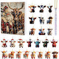 Miniatyrbillede 1 af 7: Highland Cow Julekalender 2024 - 24 Dages Juleoptakt med Kalvepynt c