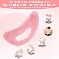 Pikkukuva 3 / 8: Suuri Gua Sha -hierontalaite, lymfaterapiahierontalaite ja selluliittihierontalaite jaloille, kasvoille, selälle ja lihaskivun lievitykseen Rosa-A