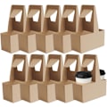Miniatyrbilde 8 av 8: Leveringsdrikkbærer, Take-away koppholder | 10X kaffekoppholder, Robust pappkoppholder, drikkeflaskeholder for leveringstjenester 2-fack bärbar glasunderlägg 10 st