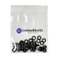 Miniatyrbillede 4 af 4: 1/4\" x 0,625\" OD SAE Sorte Flade Skiver - 100 stk 18-8 (304) Rustfrit Stål Black 1/4" x 0.625"OD/304