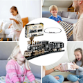 Miniatyrbillede 4 af 8: Lille Retro Tog Sæt | Interaktivt Realistisk Tog Legetøj til Børn 3+