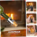 Miniatyrbillede 6 af 8: Champagneprop til mousserende vin - rustfrit stål til vakuumforsegling med indbygget trykpumpe - sort vinprop
