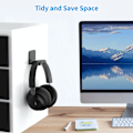 Miniatyrbild 3 av 7: Sportlink Universal Hörlurar Stativ Gaming Controller Hållare Headset Display Rack Under Skrivbord Hänger Krok För Öronphone Väggfäste Vit Stativ