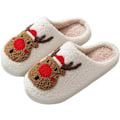 Miniatyrbilde 1 av 8: Morsomme Elg Juletoffler for Kvinner og Menn, Plussj Design Red pure A 44/45 EU