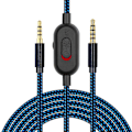 Miniatyrbilde 1 av 5: Kabel for Astroa10 A40 Gaming Headset flettet med volumkontroll Mute Clip [DB] Blå Blue