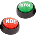 Miniatyrbilde 1 av 5: Ja-knapp og nei-knapp med lyd 2 stk Talknappar Kontor Heminlärning Buzzers Ja og nei svar Buzzers Spel Hund Pet Talking Buttons For Comm
