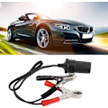 Miniatyrbilde 3 av 8: Sigarett-tenneradapter, 12V bilbatteriklemme på adapter Sigarettuttak Tenner Reiselader