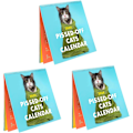 Miniatyrbild 1 av 7: Arg Cat Kalender 2024, Rolig Månadskalender för Kattälskare (3 st) 3 pcs