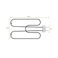Miniatyrbilde 2 av 5: Grill Värmeelement for Q240 Q2400 Series Griller, Erstatningsdel for 70127 Elektrisk Värmeelement