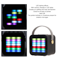 Miniatyrbild 7 av 10: Barn Mini Karaoke Maskin BT 5.3 LED Ljuseffekter Trådlös Bluetooth Högtalare med 2 Mikrofoner för Fest