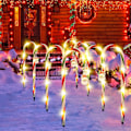 Miniatyrbilde 4 av 8: Polka Pig Julelys, Utendørs Sti-Potedekorasjoner, LED Solcellelys (C) c