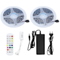 Miniatyrbilde 1 av 5: LED-stripe lys 5050SMD RGB fargeskiftende repljus