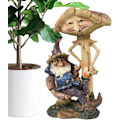 Miniatyrbilde 8 av 8: Hagegnompynt, Fantasifulle Soppstatuer for Utemiljø B