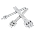 Miniatyrbilde 6 av 10: Lær Gaffel 2 Tænder 4 Tænder 6 Tænder Zink Legering Hvit Fin Glans Stor Orifice Utslipp Speil Finish Sømg Gaffel 4mm