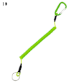 Miniatyrbilde 2 av 7: Ny Spiral Stretch Keychain Elastisk Spring Rep Key Ring Metall Karabiner För Utomhus Anti-Förlorade Telefon Spring Key Cord Lås Krok 9 1.2m