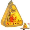Miniatyrbillede 6 af 8: Julebordslampe, julebordslampe, julelyslampeholder | Varmglød veranda lampe lys, batteridrevet sengelampe til indendørs-/udendørsdekorationer äldre