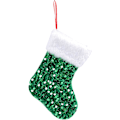 Miniatyrbild 1 av 8: Julstrumpa | Glittrig julstrumpa | Juldekoration | Julstrumpor | Heminredning | Hållare för barn julstrumpor | Glittrande julstrumpa till jul gRÖN