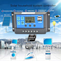 Miniatyrbillede 3 af 8: 40 A-100 A 12/24 V Solpanelregulator Ladningsstyring MPPT Autofokus Sporing