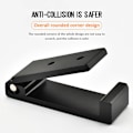 Miniatyrbilde 6 av 7: Hodetelefonstativ Veggmontert Hodetelefonholder Foldbar Stativholder i Aluminiumlegering Hodetelefoner Display Stativholder Gull 3PCS