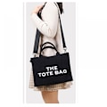 Miniatyrbild 5 av 7: Canvas Tote Väskor för Kvinnor Handväska Tote Väska med Dragkedja Canvas Crossbody Väska för Kontor, Resor
