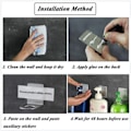 Miniatyrbillede 4 af 5: 2 stk. krogholder til dispenser, vægmonteret sæbedispenserholder, sæbepumpeholder, shampoo-holder, shampoo-holder i sort rustfrit stål til køkken, badeværelse