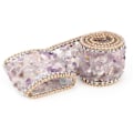 Miniatyrbillede 8 af 10: Rhinestone Crystal Mesh Strykjärn På Bandning Pärlbroderi Applikation Bröllopsklänning Skor Trim L35MM-7