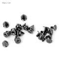 Miniatyrbild 1 av 9: 50 st 8*12 mm Fashion Metal Bullet Rivet Spikes & Cone Studs för Läder DIY Tillbehör (Svart)