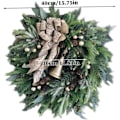 Miniatyrbilde 7 av 8: Julens ytterdörr krans konstgjord tallgirland dekoration party ornament 40 cm kransar