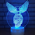 Miniatyrbild 4 av 10: 3D LED-hjort optisk illusionssensor nattlampa med smart T